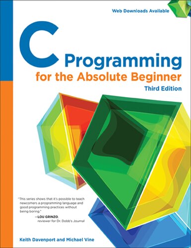 خرید و دانلود نسخه کامل کتاب C Programming for the Absolute Beginner