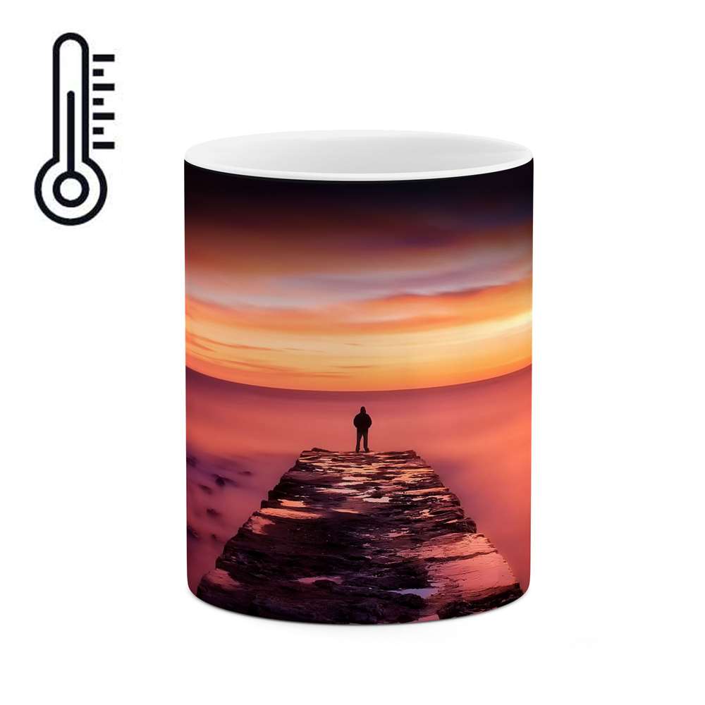 ماگ حرارتی طرح مرد تنها  مدل mgph11470