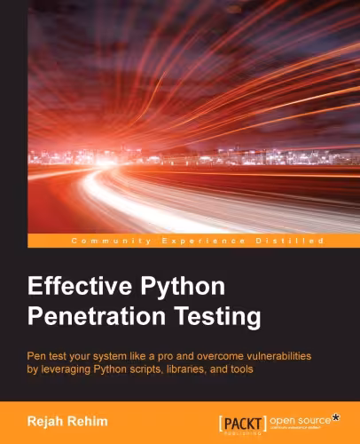 خرید و دانلود نسخه کامل کتاب Effective Python Penetration Testing
