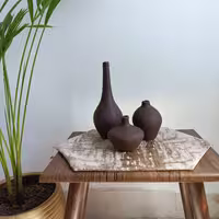 گلدان دکوری سه تیکه سالونگ