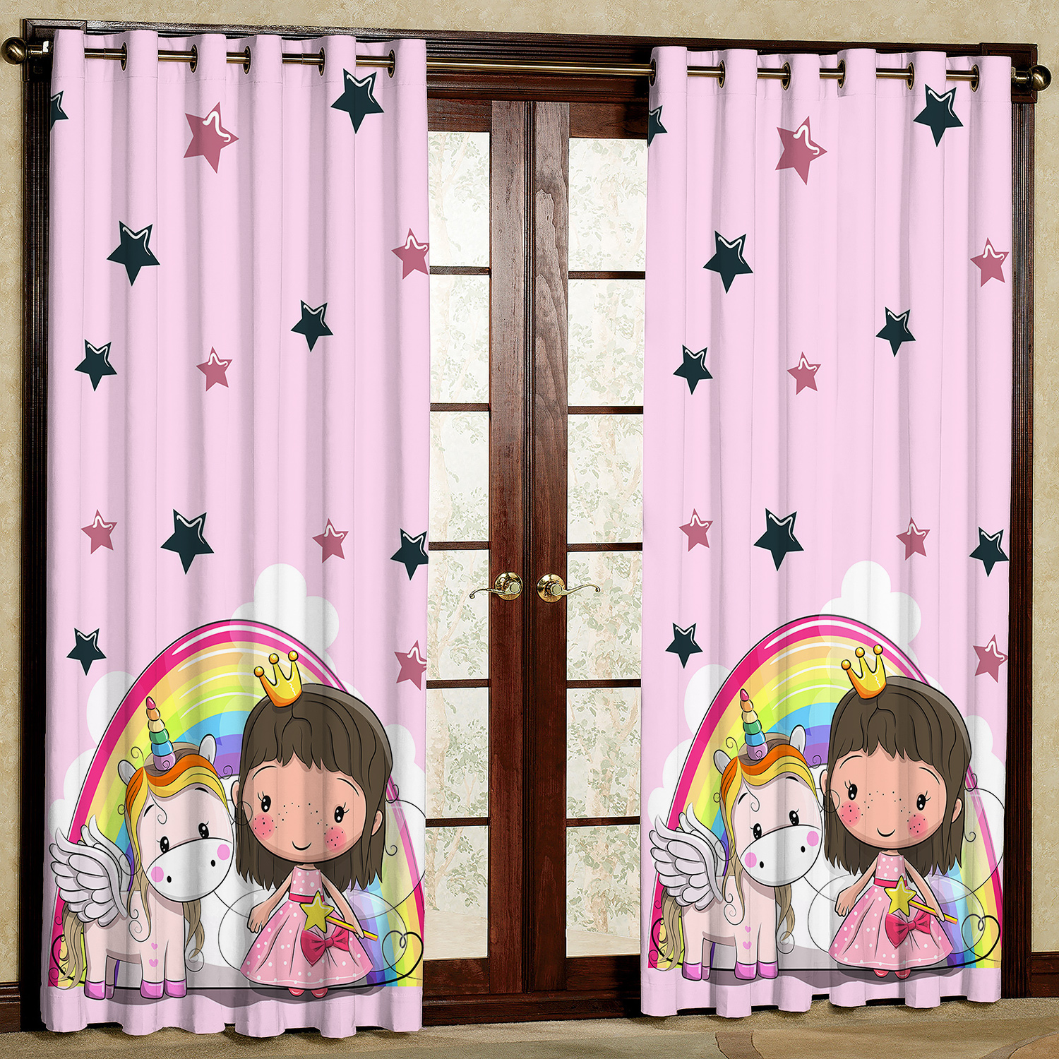 پرده مدل مخمل پانچی کد 4388 سایز 200x140 سانتی متر