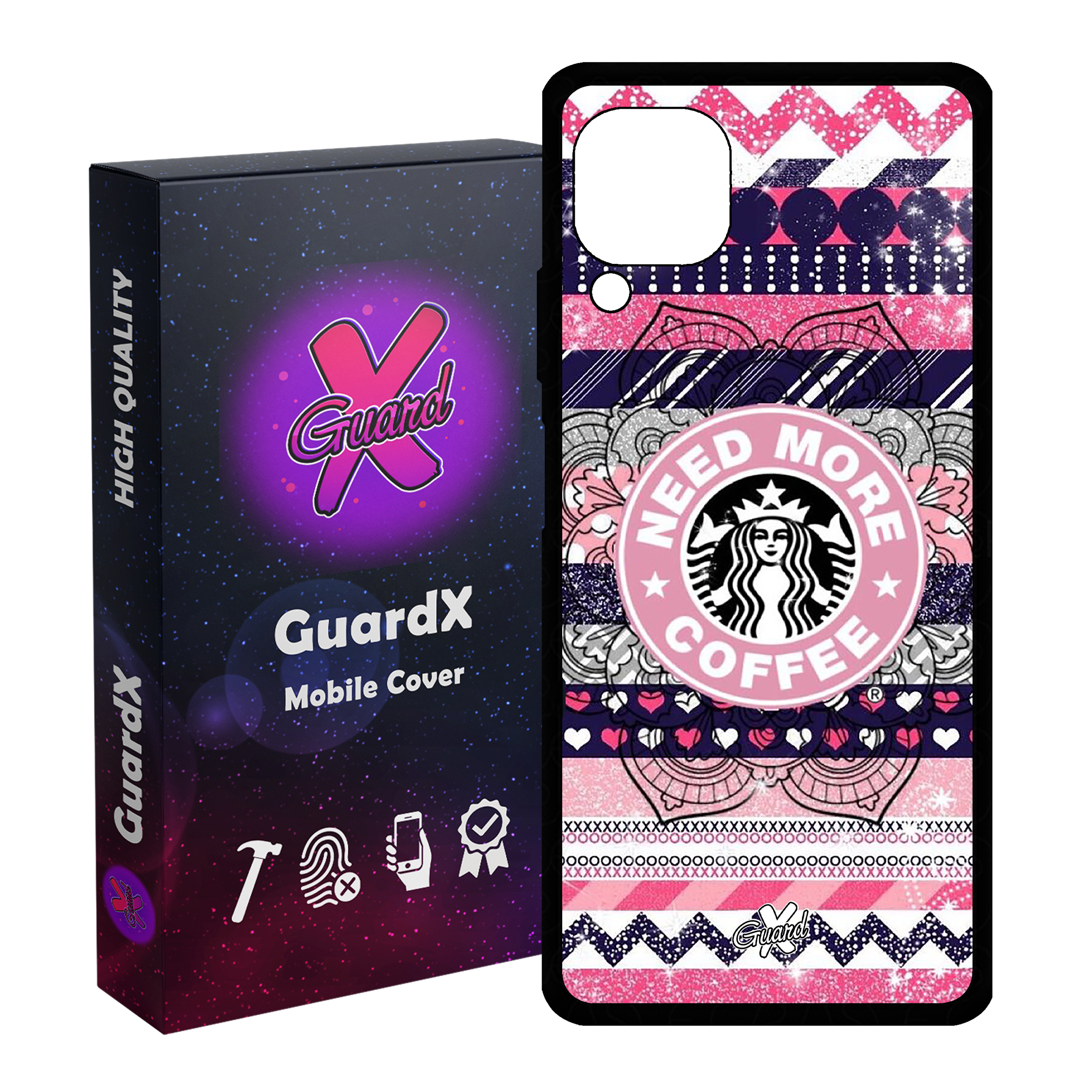 کاور گارد ایکس طرح Starbucks مدل Glass10070 مناسب برای گوشی موبایل هوآوی Nova 7i / Nova 6 SE / P40 Lite