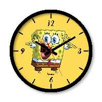 ساعت دیواری بزرگ راویتا طرح باب اسفنجی کد 3616