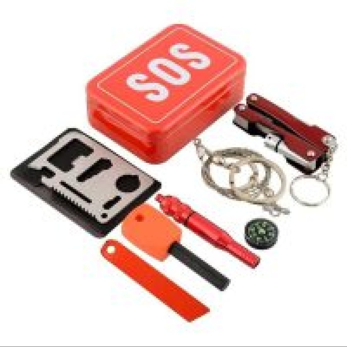 جعبه بقا طبیعت گردی SOS جعبه ابزار کمپینگ