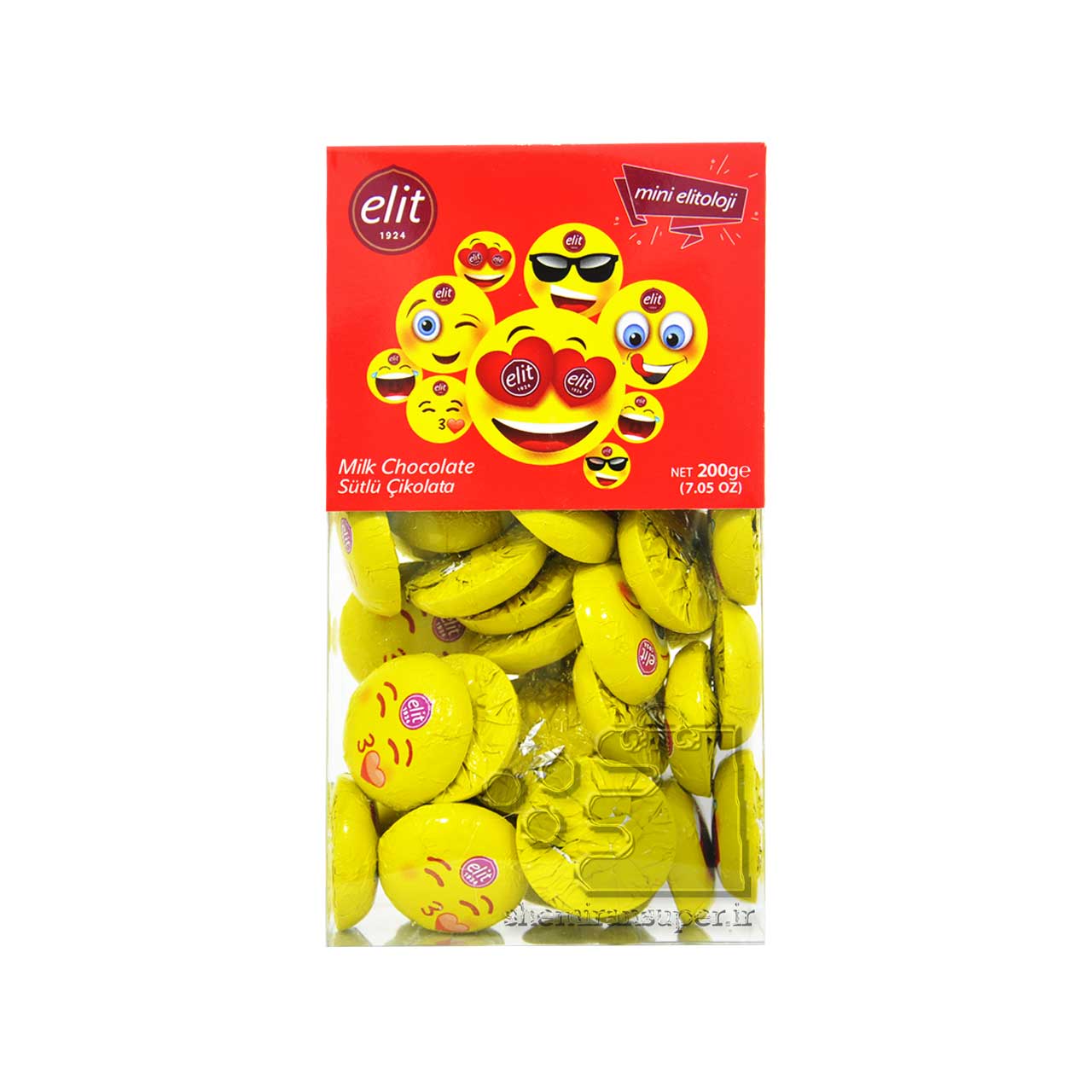 شکلات شیری ایموجی 200 گرم الیت - elit