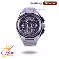 ساعت گرناویک مردانه فلزی نقره ای کرنوگراف 462001202