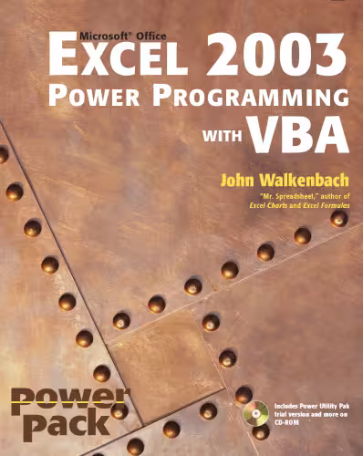 خرید و دانلود نسخه کامل کتاب Excel 2003 Power Programming with VBA (Excel Power Programming With Vba)