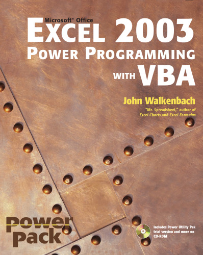 خرید و دانلود نسخه کامل کتاب Excel 2003 Power Programming with VBA (Excel Power Programming With Vba)