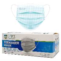 ماسک سه لایه  حیات نوجوان رنگ آبی بسته 30 عددی