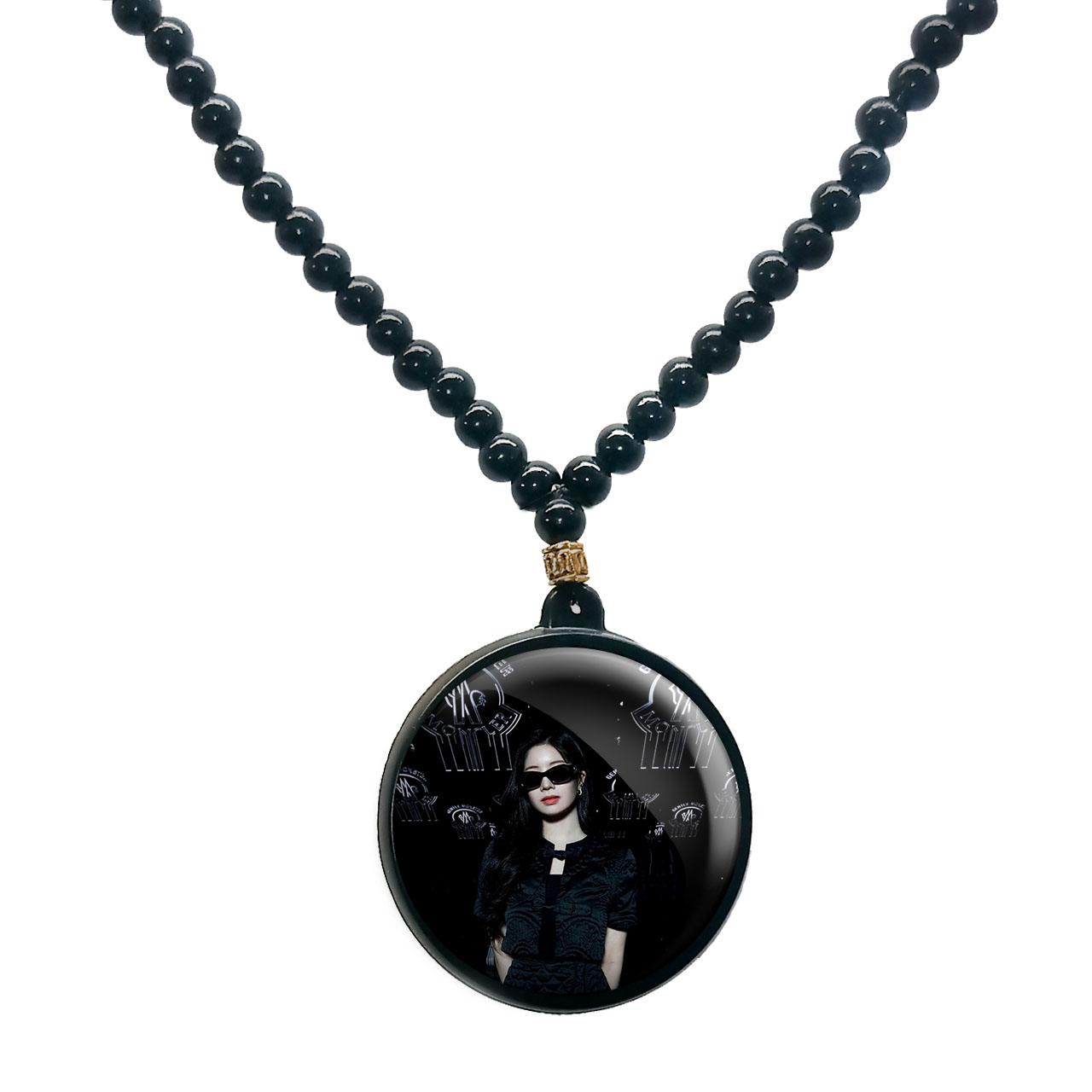 گردنبند پرمانه طرح تو ایس کد pmd.19664 مدل دو طرفه