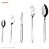 سرویس قاشق و چنگال 30 پارچه ناب استیل مدل Palermo