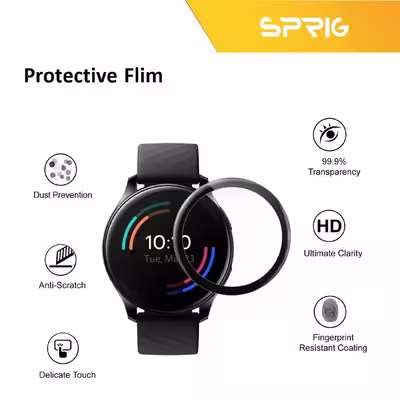محافظ صفحه نمایش نانو اسپریگ مدل SPG مناسب برای ساعت هوشمند شیائومی Mi Watch Color بسته دو عددی