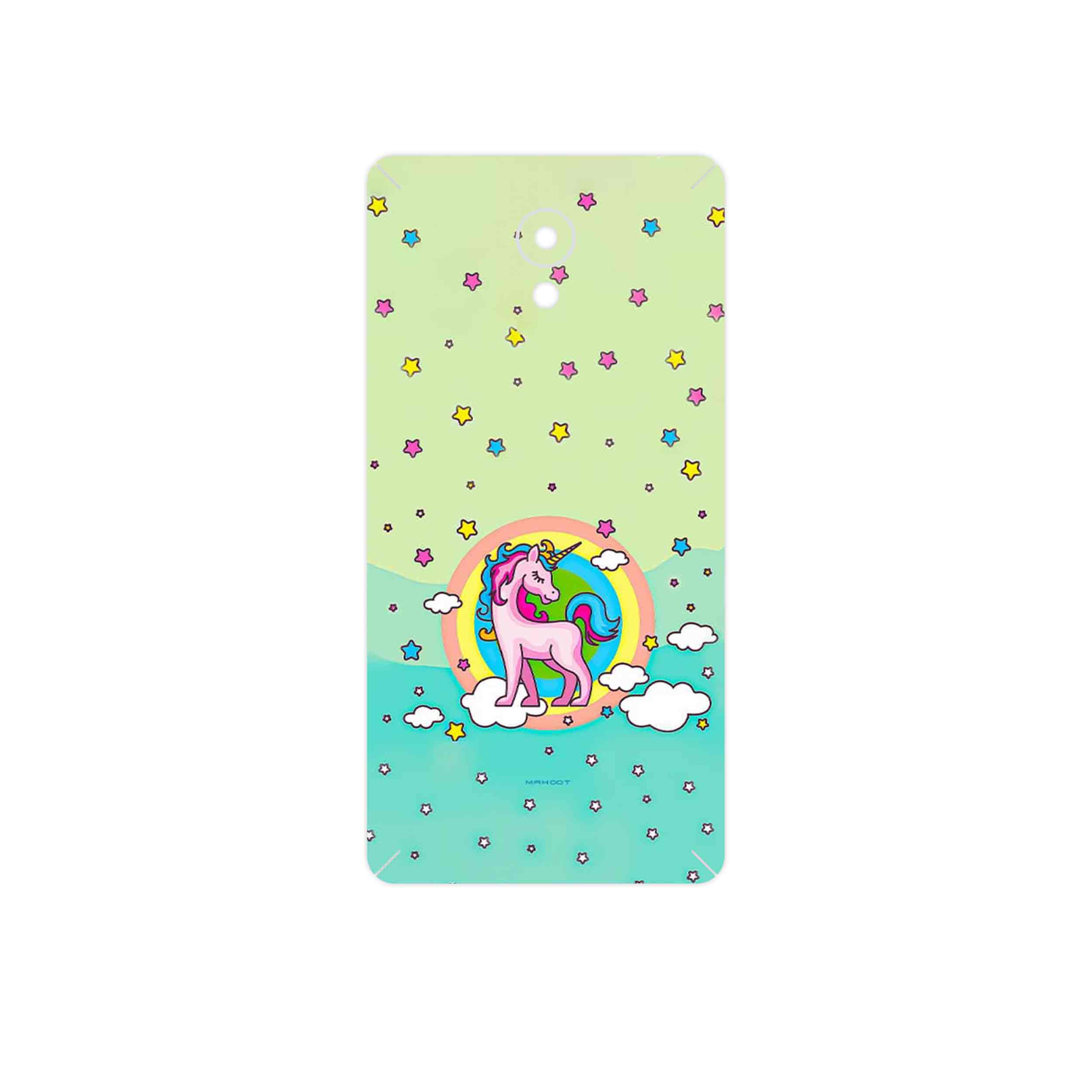 برچسب پوششی ماهوت مدل Rainbow unicorn adventure مناسب برای گوشی موبایل لنوو Vibe P2