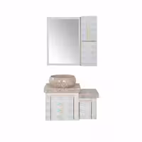 روشویی کابینتی ایگل دوبل طلایی - آینه و روشویی تجسم