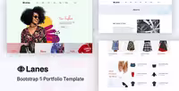 دانلود قالب اچ تی ام ال Lanes – eCommerce Bootstrap 4 Template