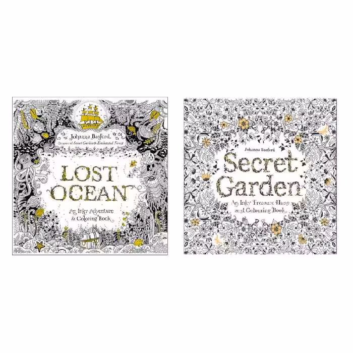 دفتر رنگ آمیزی مدل Lost Secret مجموعه 2 عددی | چاوه