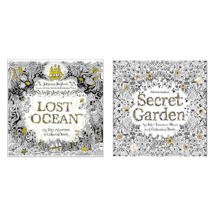 دفتر رنگ آمیزی مدل Lost Secret مجموعه 2 عددی | چاوه