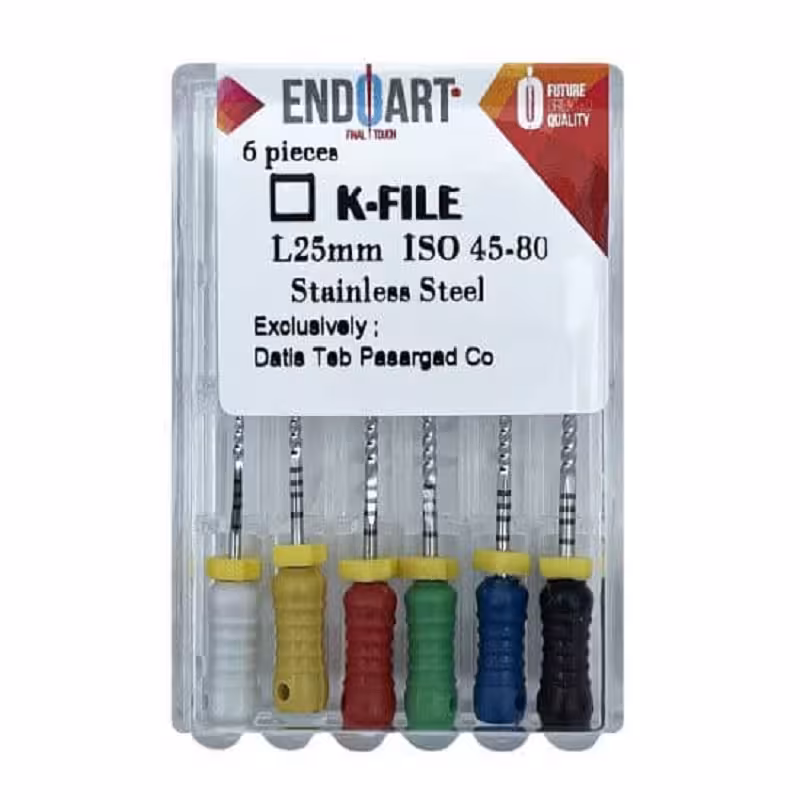 کا فايل اندوآرت طول 25 ENDOART K FILE - فروشگاه اینترنتی مواد و تجهیزات دندانپزشکی