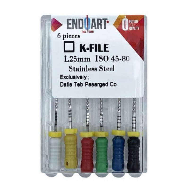 کا فايل اندوآرت طول 25 ENDOART K FILE - فروشگاه اینترنتی مواد و تجهیزات دندانپزشکی
