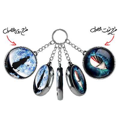 جاکلیدی خندالو طرح روکیا انیمه بلیچ مدل دوطرفه کد 1202212020