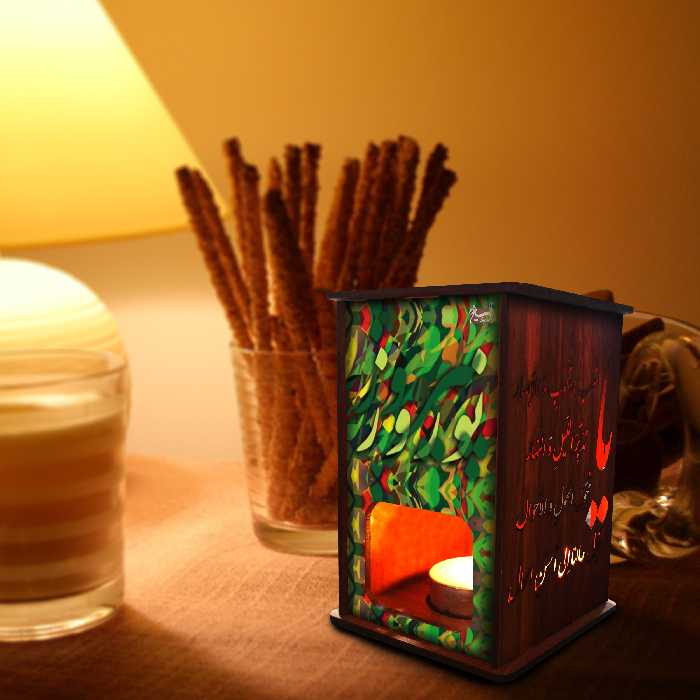 جاشمعی مدل نوروز پیروز کد Digi_2579 به همراه شمع وارمر