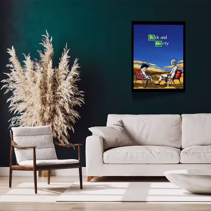 تابلو مدل Rick &amp; Morty کد F-1050