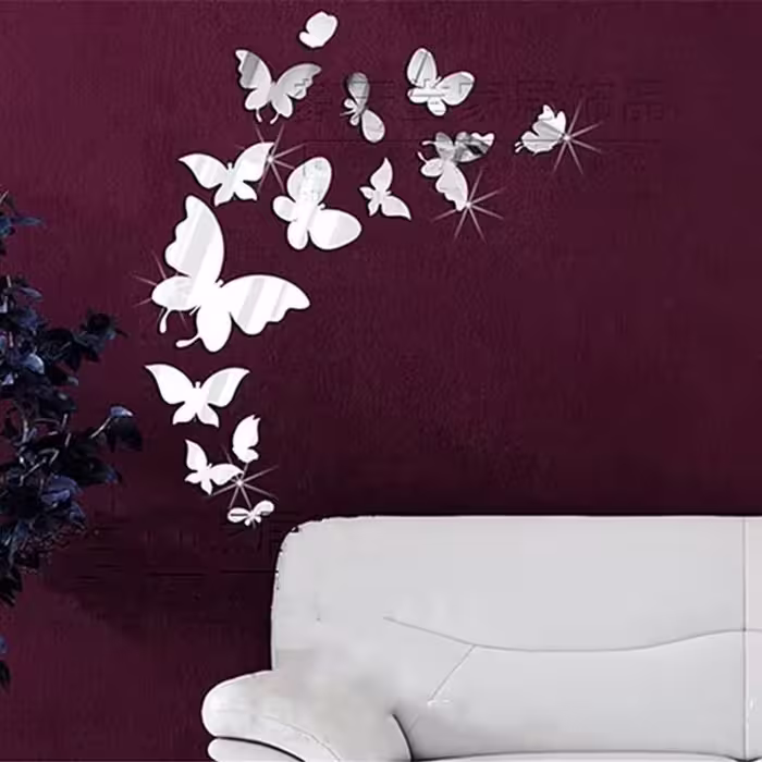 آینه پریناز شاپ مدل پروانه 15 عددی