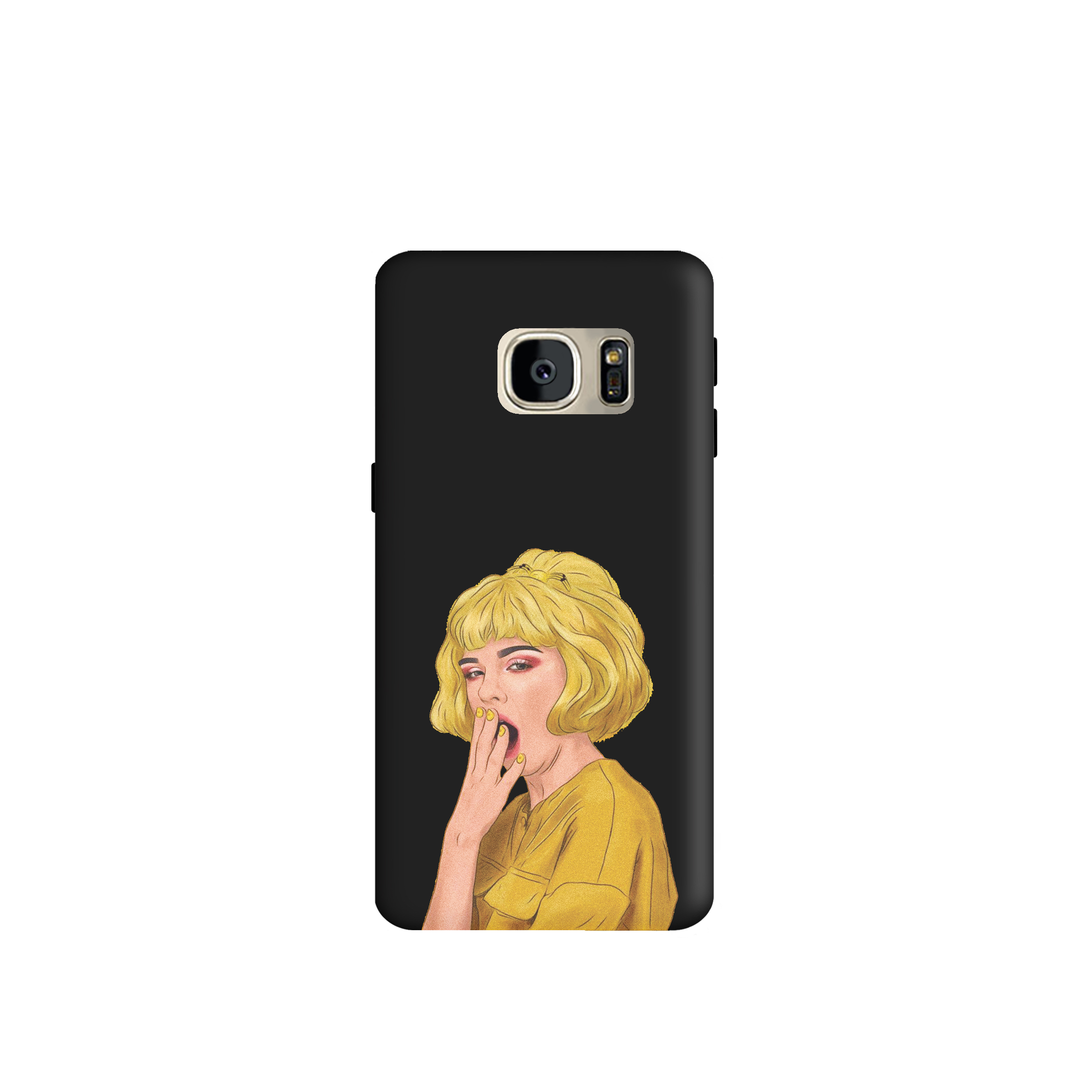 کاور طرح  دختر خوابالو کد y5605 مناسب برای گوشی موبایل سامسونگ Galaxy S7 