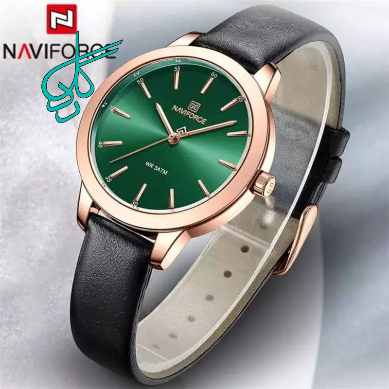 خرید ساعت مارک نیوی فورس کد 5024موتور ژاپن رنگ ثابت چرم با کیفیت کد 1919748 - ردگل