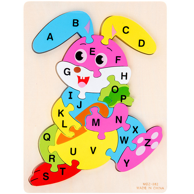 پازل آموزشی مدل جایگذاری طرح خرگوش کد MGZ-982