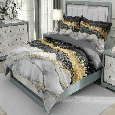 سرویس خواب دیور هوم طرح سنگ مرمر دو نفره 6 تکه