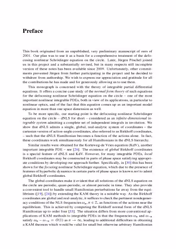 خرید و دانلود نسخه کامل کتاب The Defocusing NlS Equation and Its Normal Form
