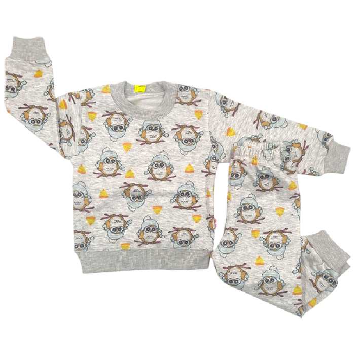 ست بلوز و شلوار اسپرت توکرکدار  BABY & TEEN طرح بوف