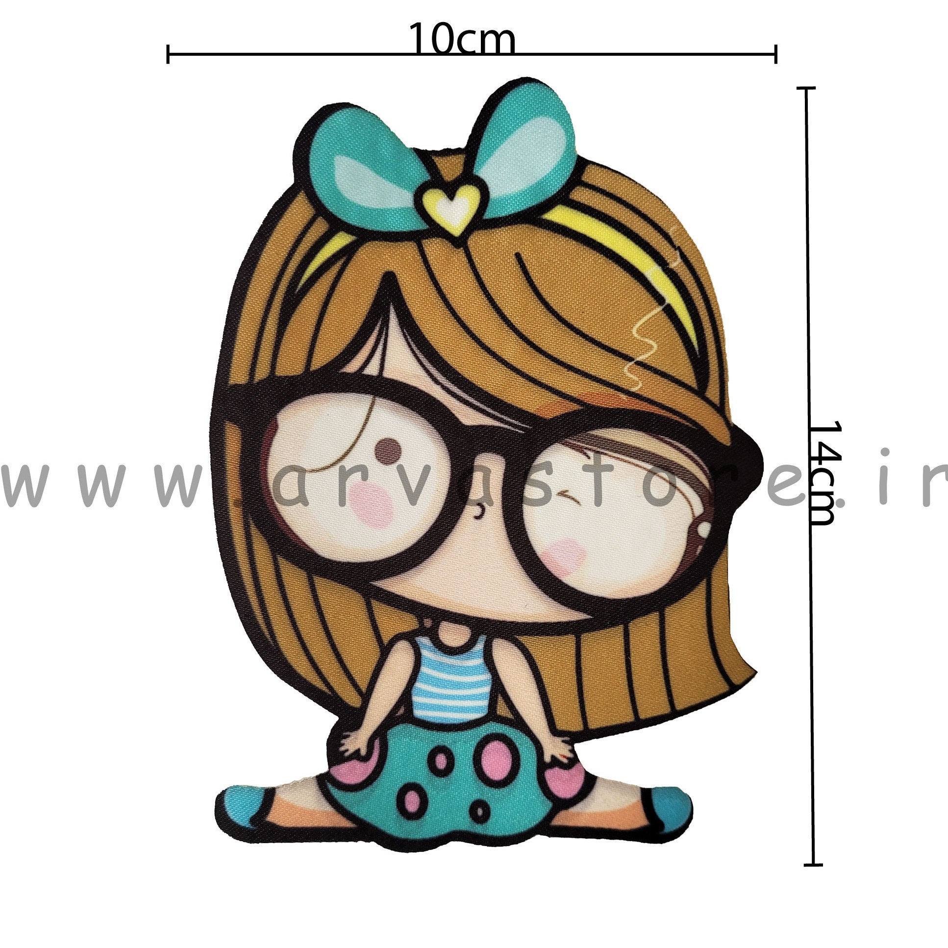 استیکر حرارتی پارچه و لباس مدل دختر 180 