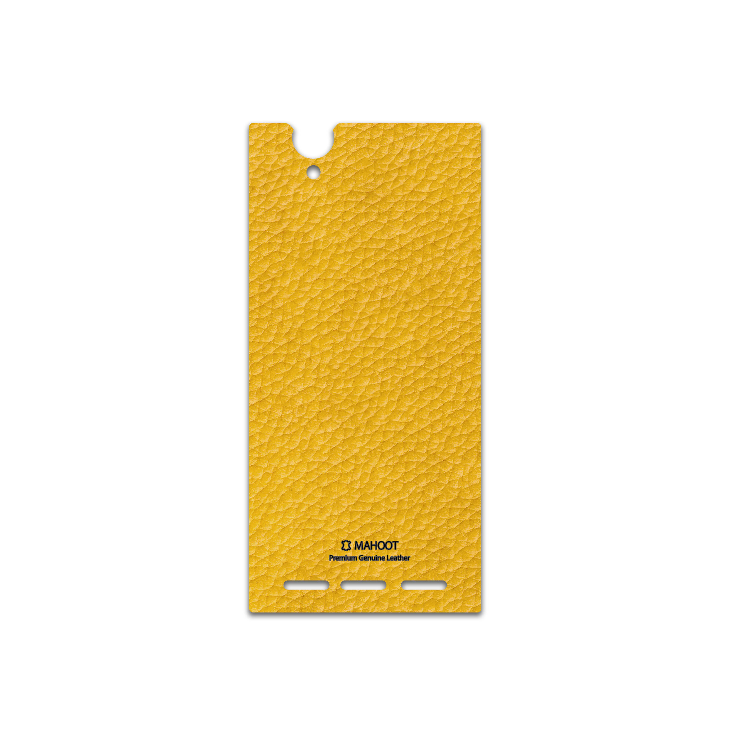 برچسب پوششی ماهوت مدل Mustard-Leather مناسب برای گوشی موبایل سونی Xperia T2 Ultra