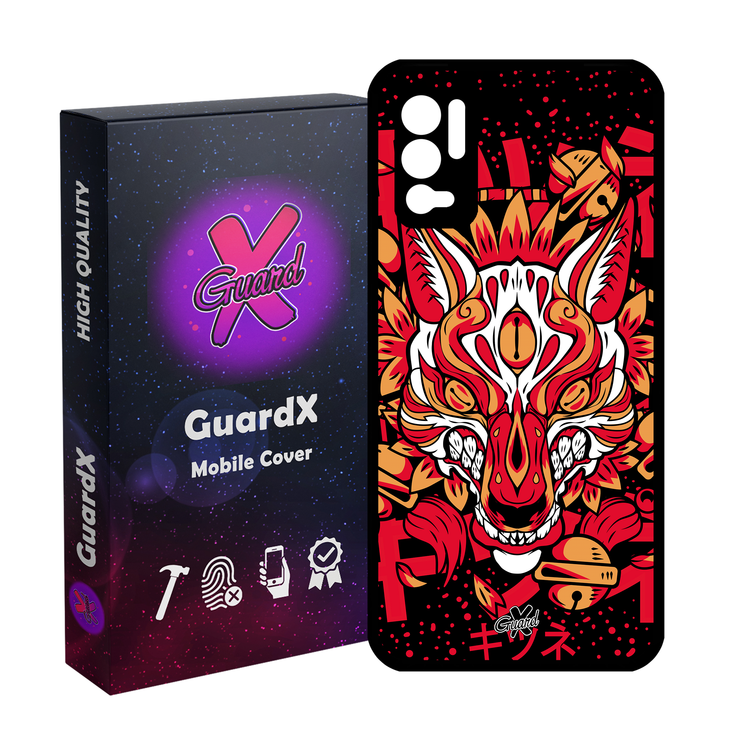 کاور گارد ایکس طرح گرگ مدل Glass10530 مناسب برای گوشی موبایل شیائومی Redmi Note 10 5G/Poco M3 Pro /Redmi Note 10T 5G