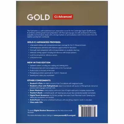Gold C1 Advanced اثر Jan sally burgess and amanda thomas انتشارات Pearson
