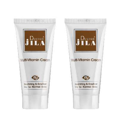 کرم مرطوب کننده دکتر ژیلا مدل مولتی ویتامین حجم 50 میلی لیتر بسته 2 عددی 