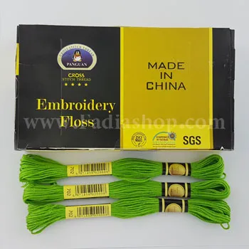 نخ گلدوزی 24 تایی سبز 702