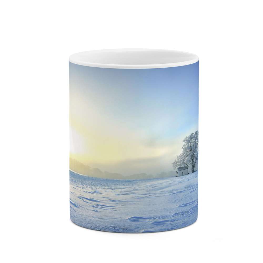 ماگ کاکتی طرح منظره برفی مدل mgs14871