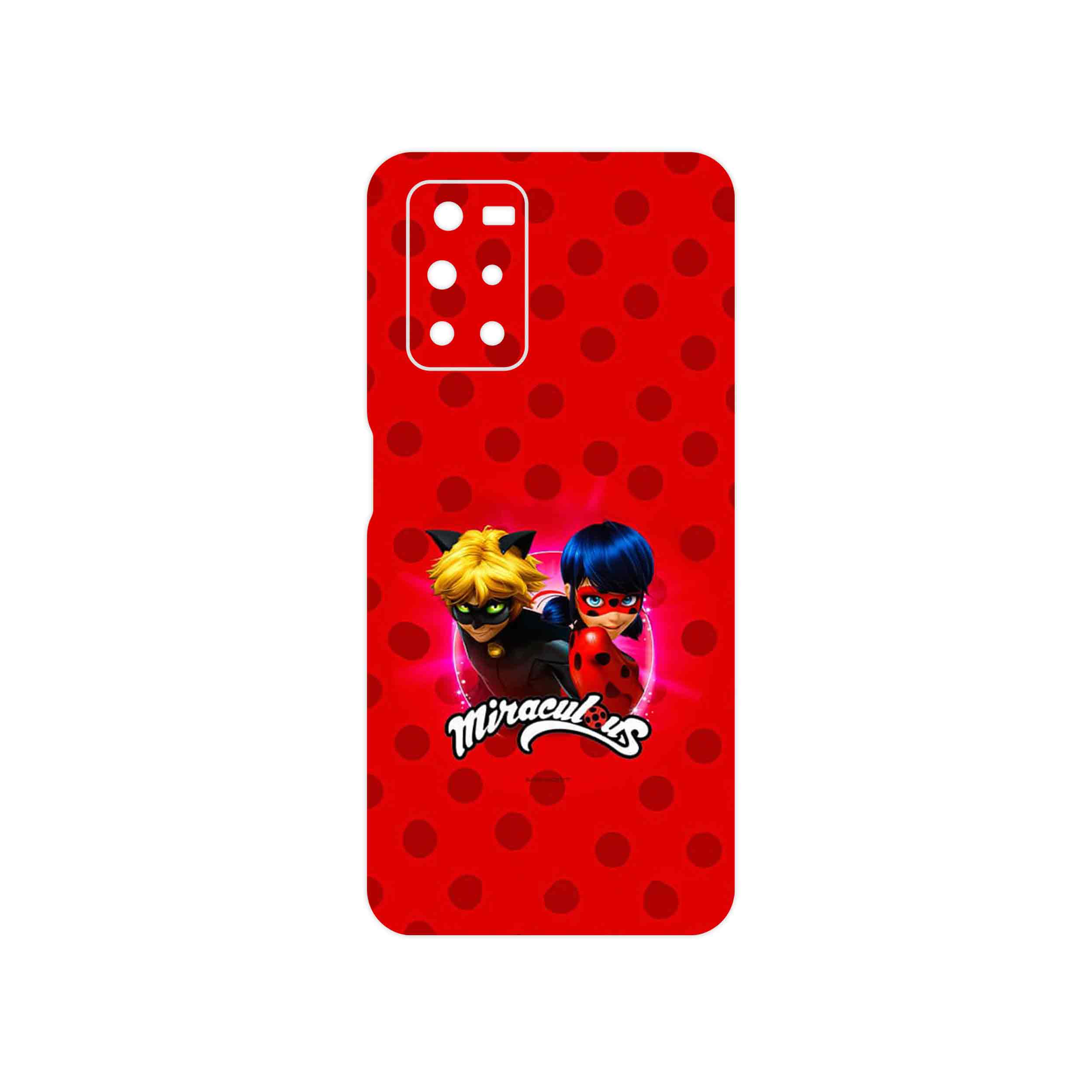 برچسب پوششی ماهوت مدل Ladybug and Cat Noir مناسب برای گوشی موبایل شیائومی Redmi Note 11 4G