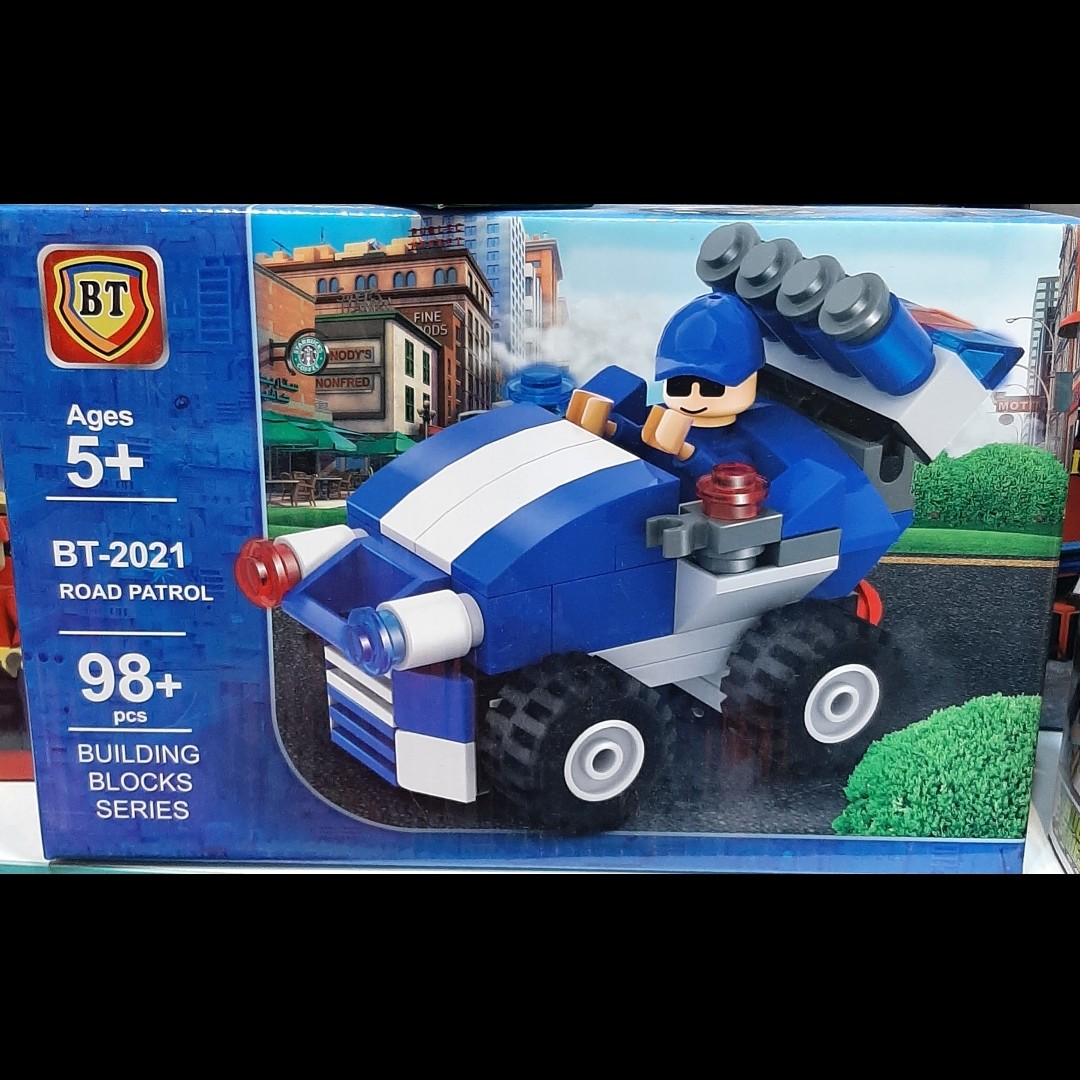 لگو پلیس  98 قطعه bt2021 مدل پاترول جاده 