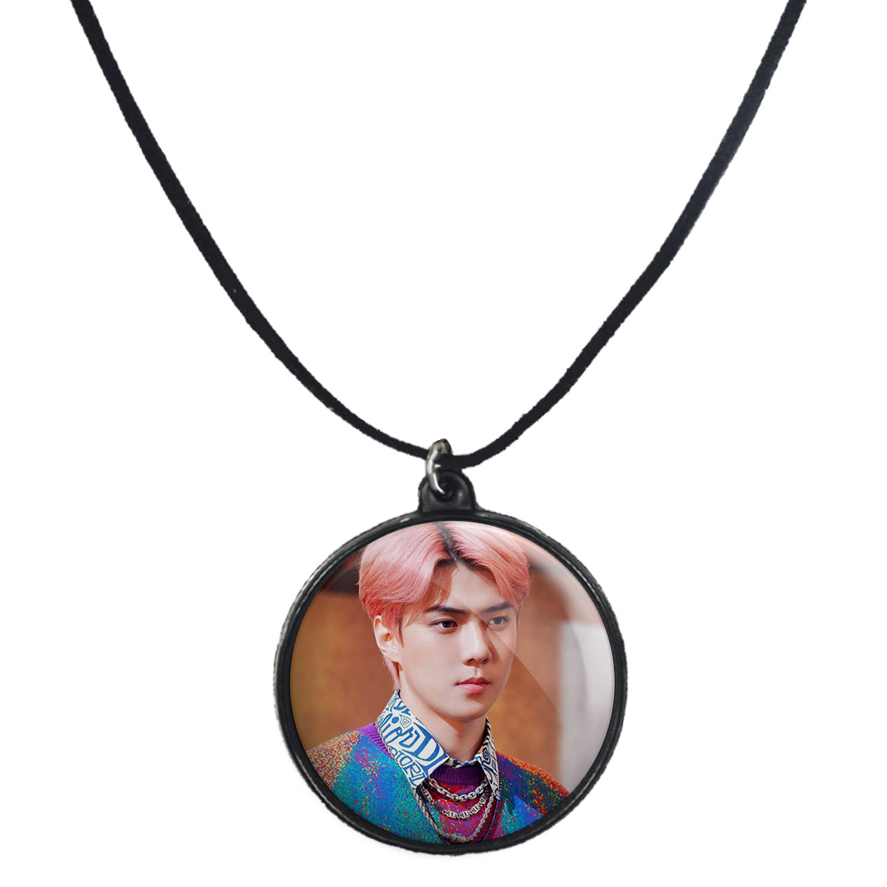 گردنبند پرمانه طرح exo کد pmb.13760 مدل دو طرفه