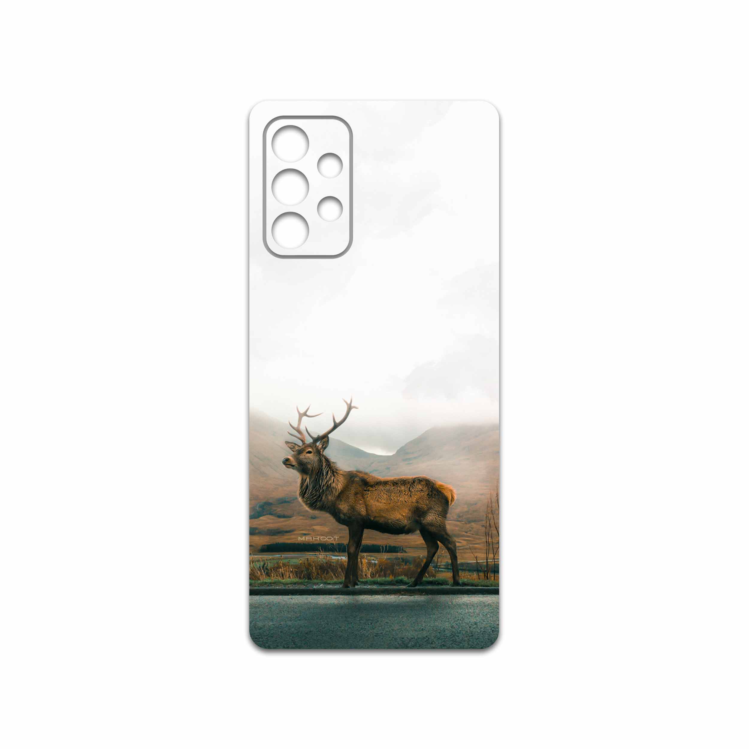 برچسب پوششی ماهوت مدل Horned Deer مناسب برای گوشی موبایل سامسونگ Galaxy A72