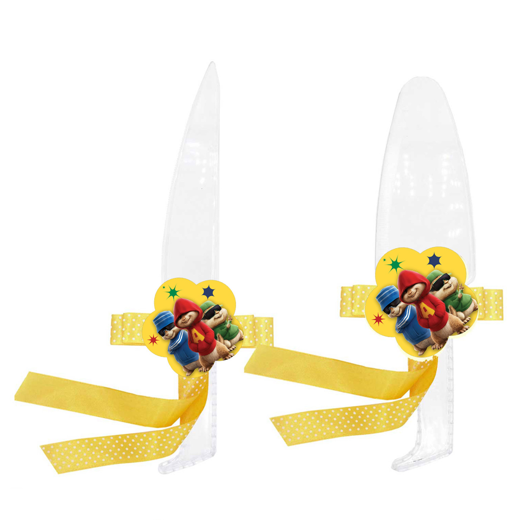   ست کارد و کفگیر سرو کیک مدل آلوین و سنجاب ها