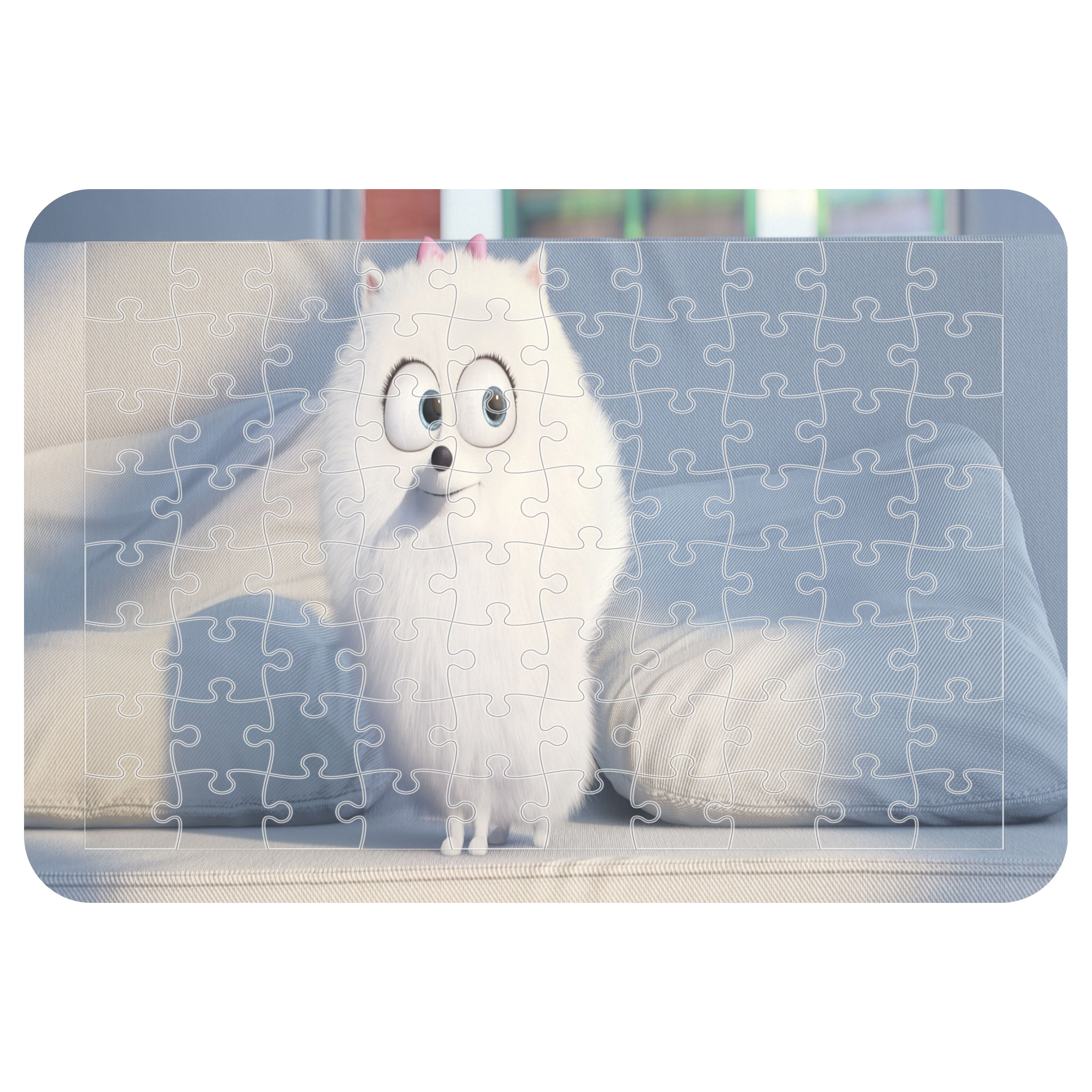 پازل 54 تکه اطلس آبی طرح کارتون زندگی پنهان حیوانات خانگی مدل P1635