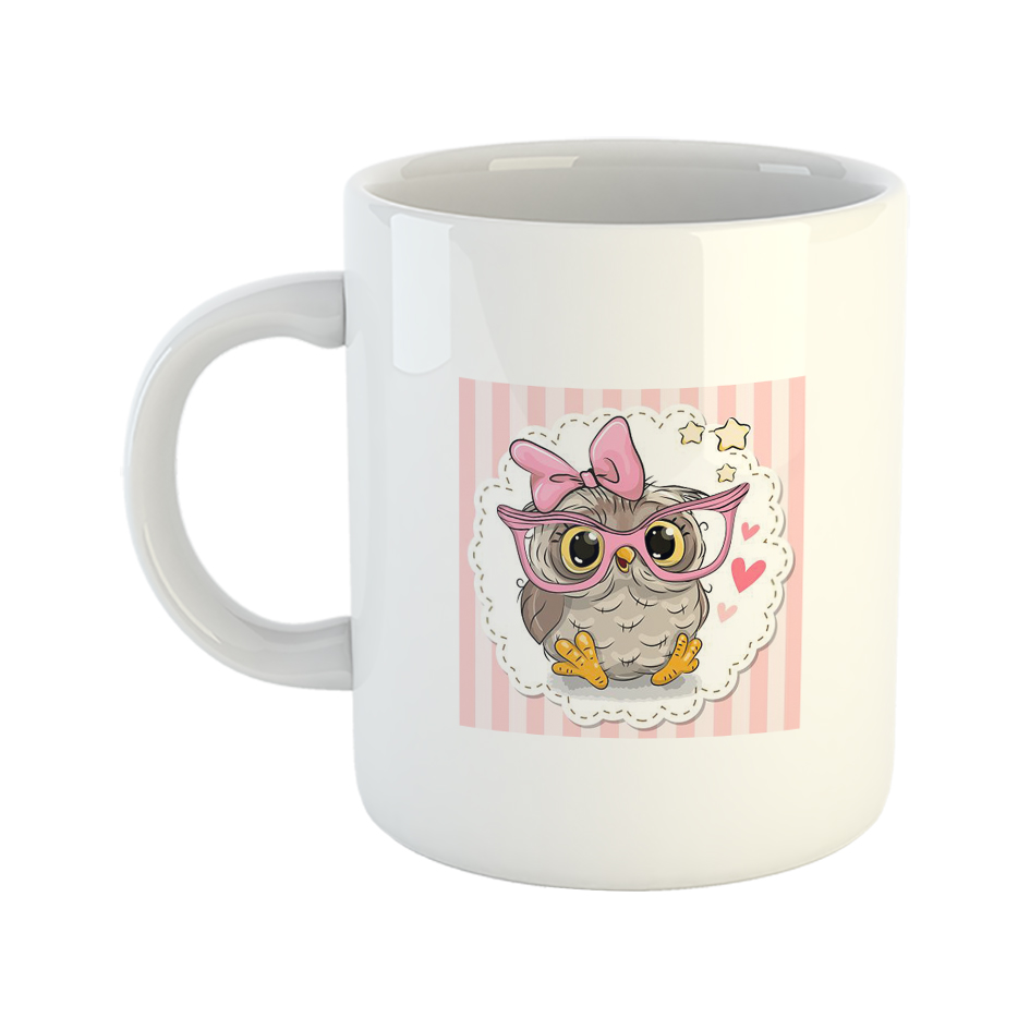 ماگ طرح جغد عینک