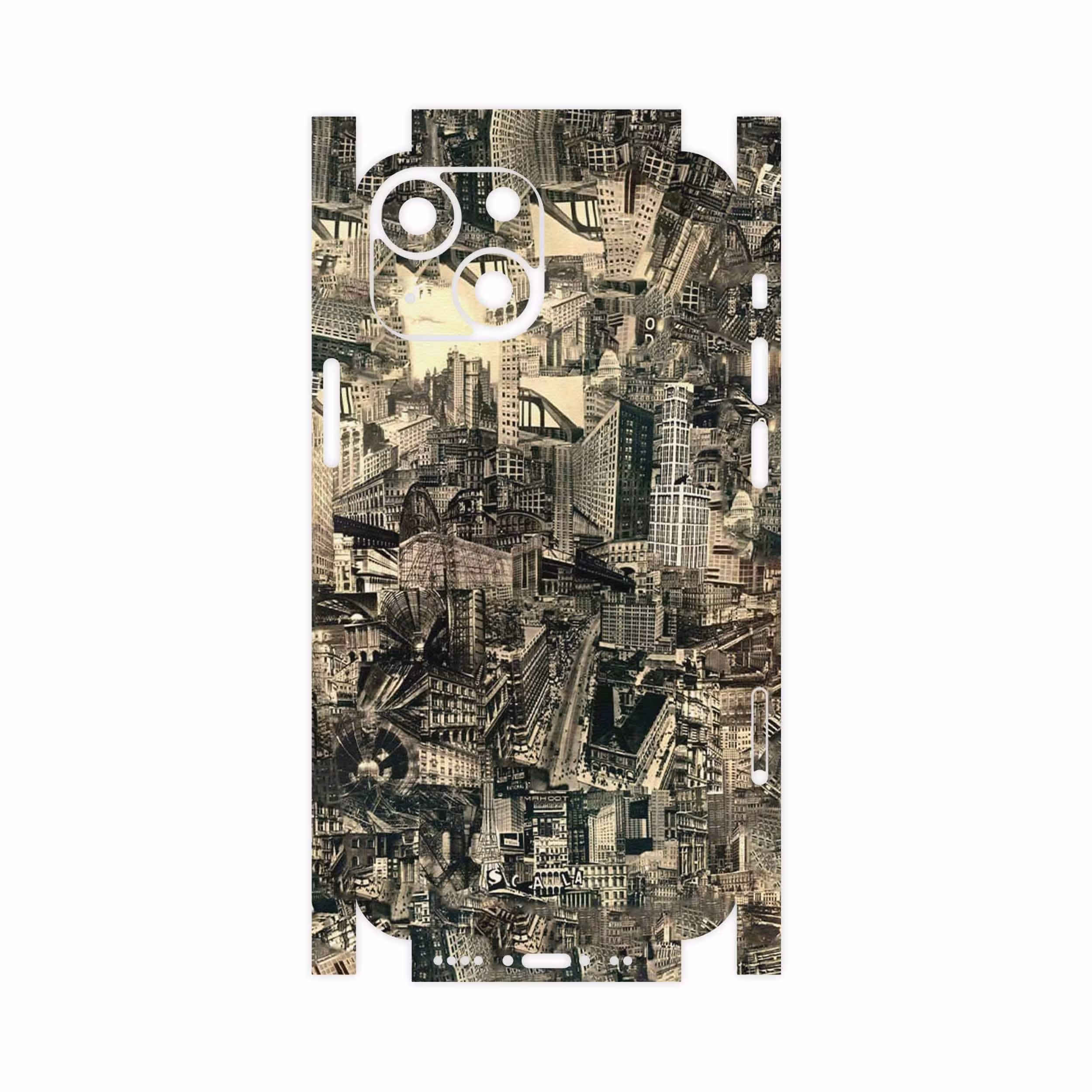 برچسب پوششی ماهوت مدل Collage of Skyscraper-FullSkin مناسب برای گوشی موبایل اپل iPhone 13 Mini