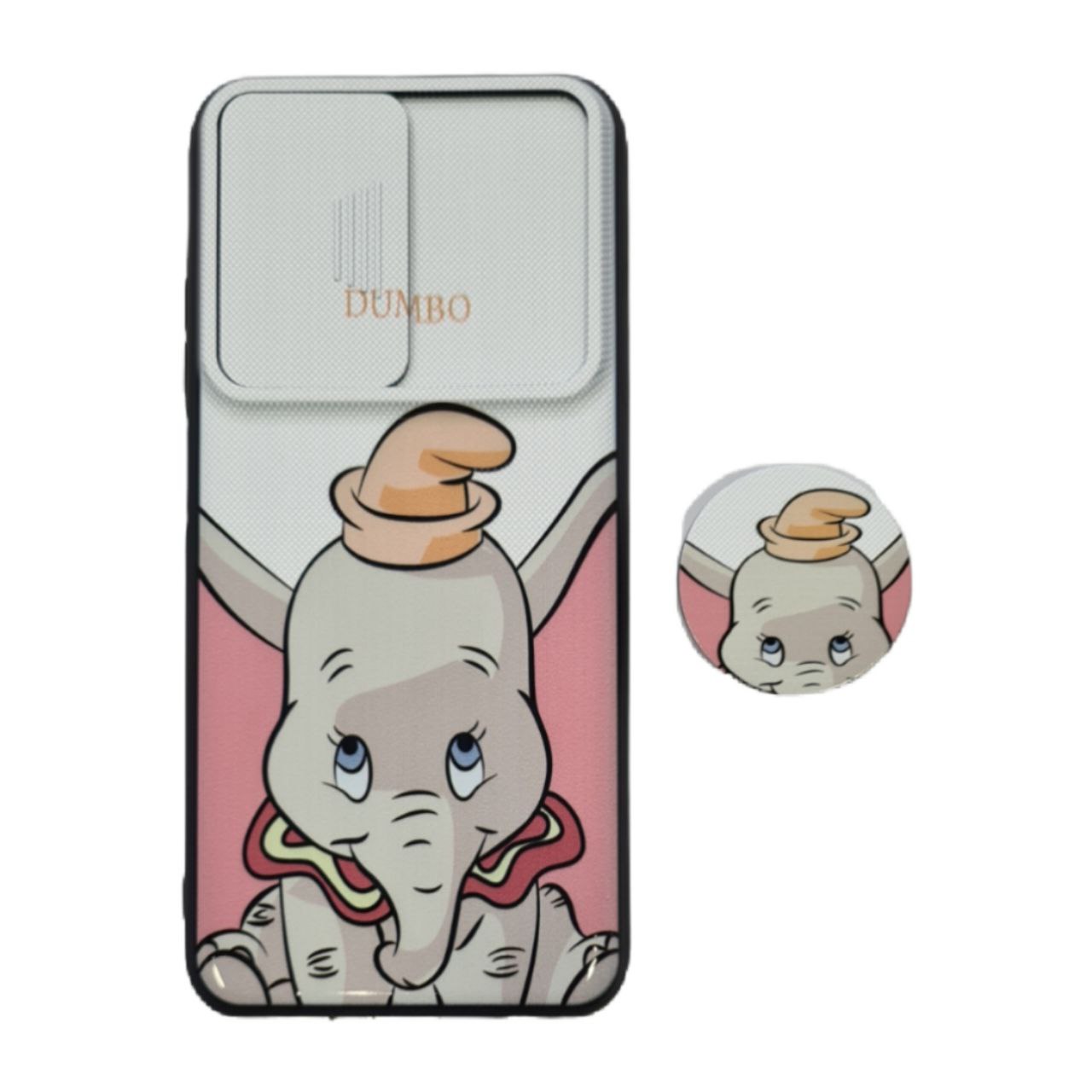 کاور طرح دامبو کد 1180 مناسب برای گوشی موبایل شیائومی Redmi Note 10/10S به همراه پاپ سوکت