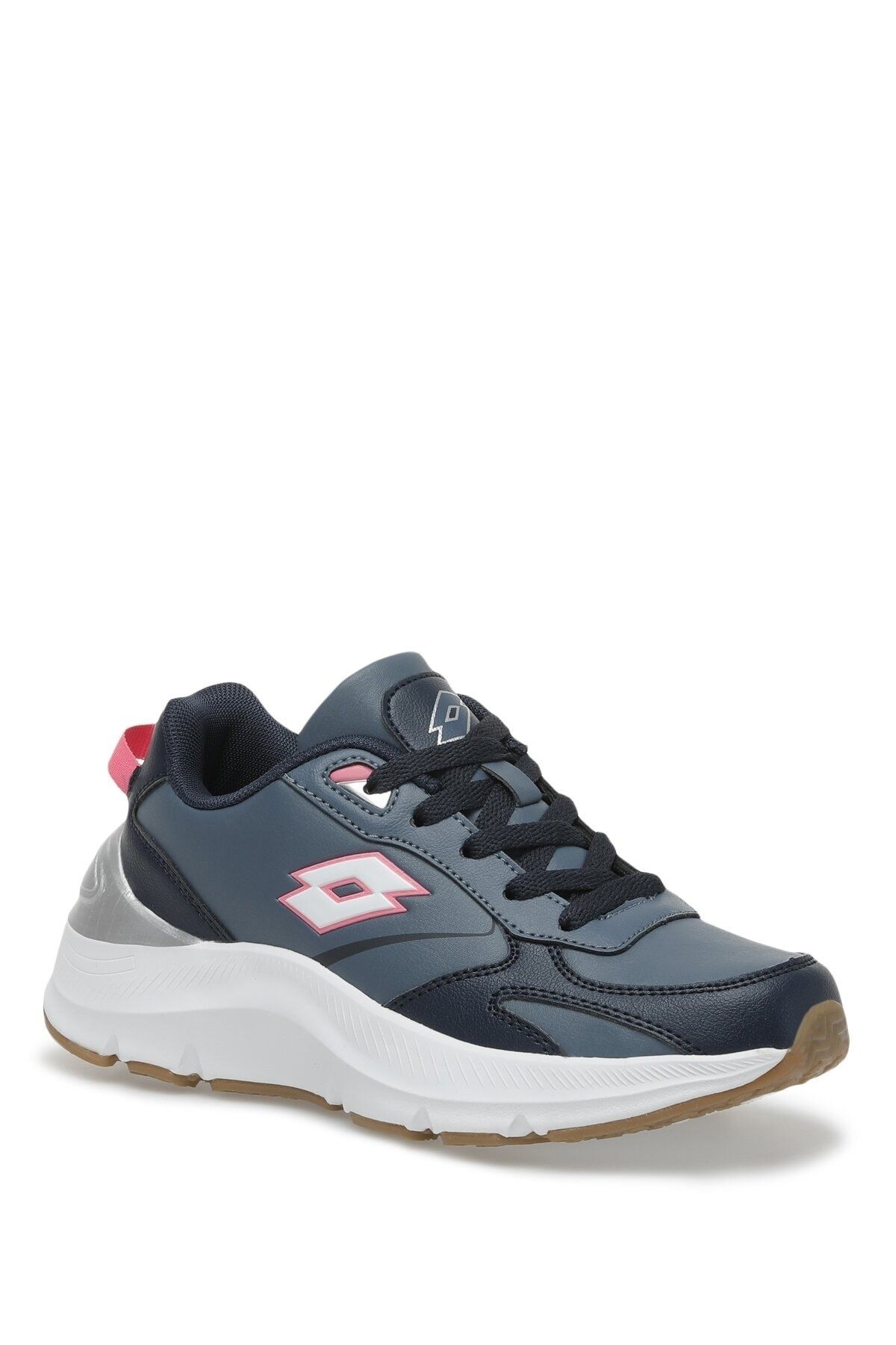 کفش دو و تمرین سفید زنانه دویدن Navy Blue اورجینال Lotto